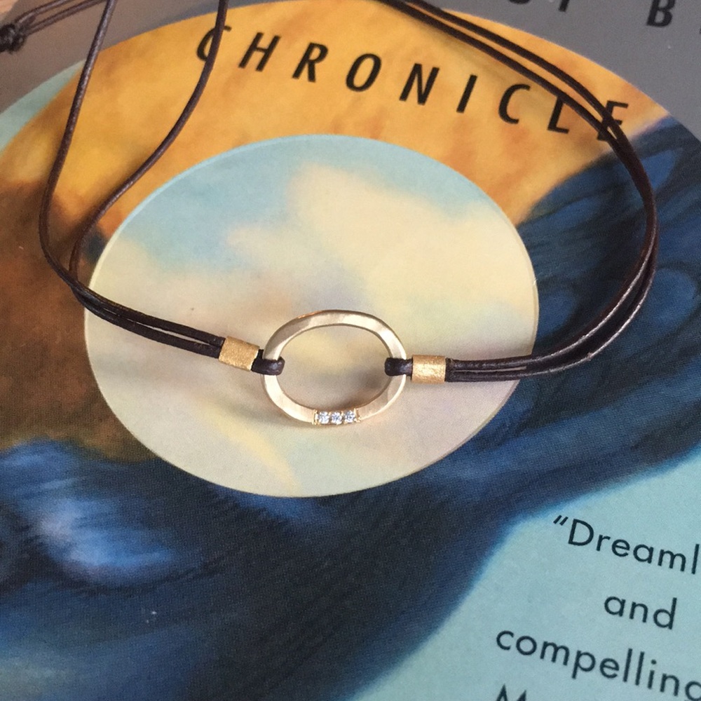 Renee Garvey 14k oval ring necklace